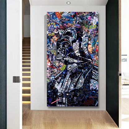 Avelena | Disney Star Wars Poster Darth Vader Canvas Wandkunst - Wanddekoration - Berühmte Wandkunst