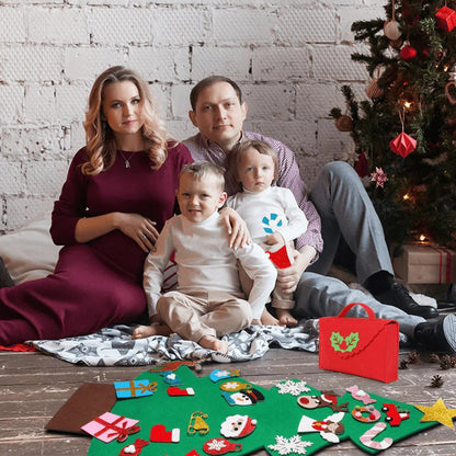 Avelena | DIY Filz Weihnachtsbaum mit Zubehör - Fröhliche Weihnachtsdekorationen für Zuhause