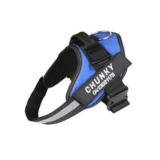 Avelena | Dogsichere Geschirr – Reflektierendes, Anti-Zieh-Geschirr für Hunde mit personalisierbarem Namensschild