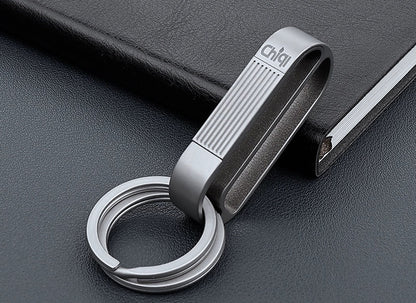 Avelena | Titanlegierung Herren Gürtelschnalle Schlüsselanhänger - Langlebig, Stilvoll, Farbneutraler Verschluss