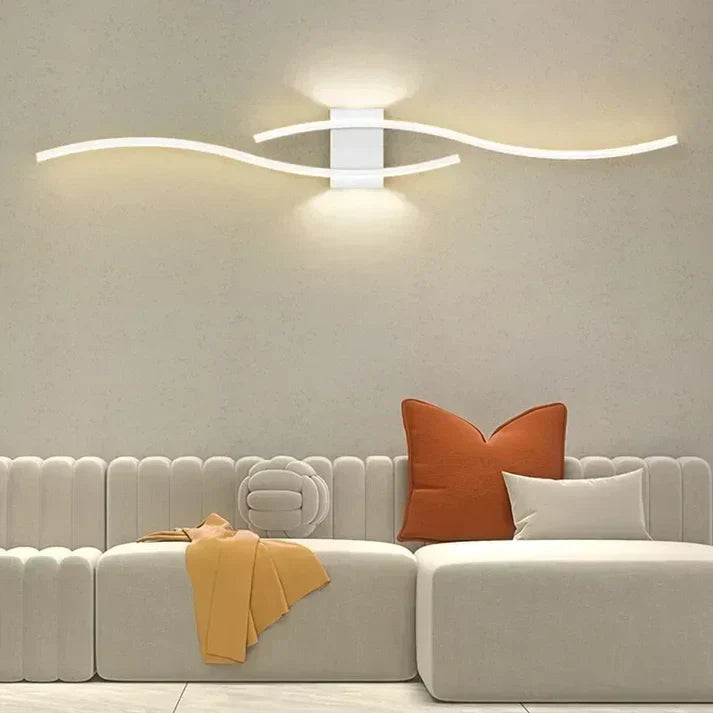 Avelena | Virella Wave LED Wandleuchte | Modernes Design | Warmweiß | Energiesparend
