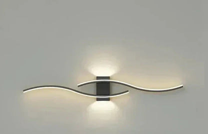 Avelena | Virella Wave LED Wandleuchte | Modernes Design | Warmweiß | Energiesparend