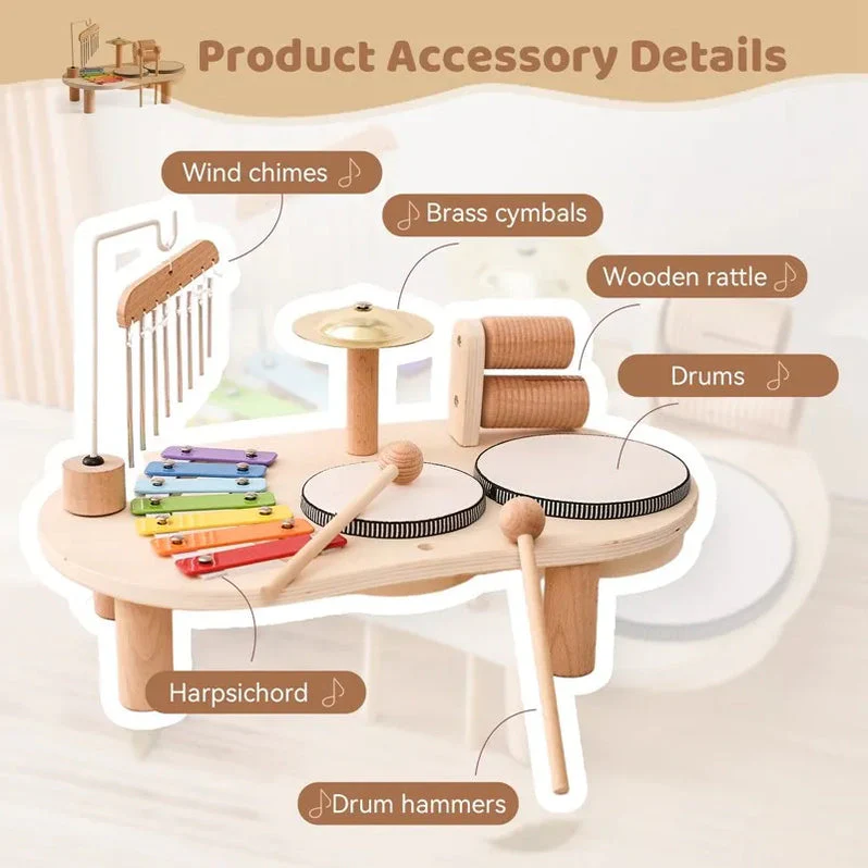 Avelena | Holz Musikstation Kreativer musikalischer Spaß für kleine Kinder