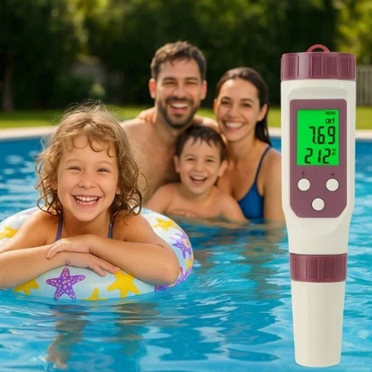 Avelena | Digitaler Pooltester PH- und Chlormessgerät für einfache Wasseranalyse