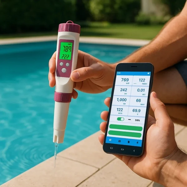 Avelena | Digitaler 7-in-1 Smart Wasserqualitätsprüfer mit mobiler App-Konnektivität