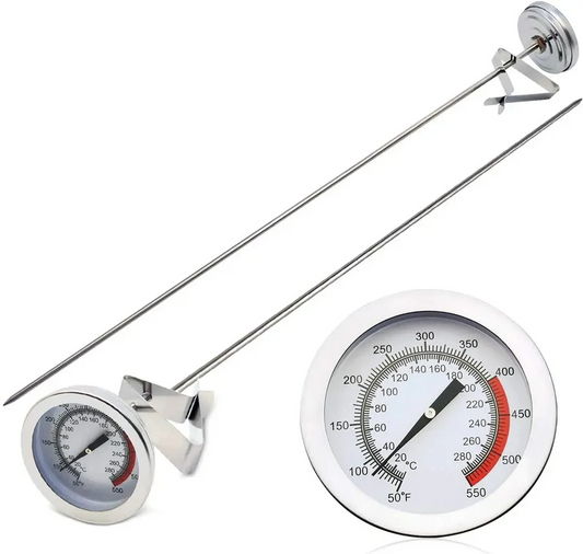 Avelena | Edelstahl Frittierthermometer mit langem Griff