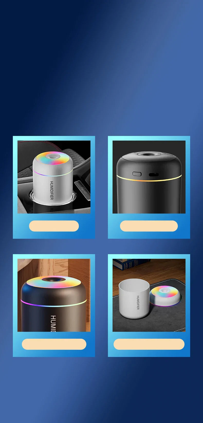 Avelena | Kompakter Usb Luftbefeuchter für Auto & Schlafzimmer