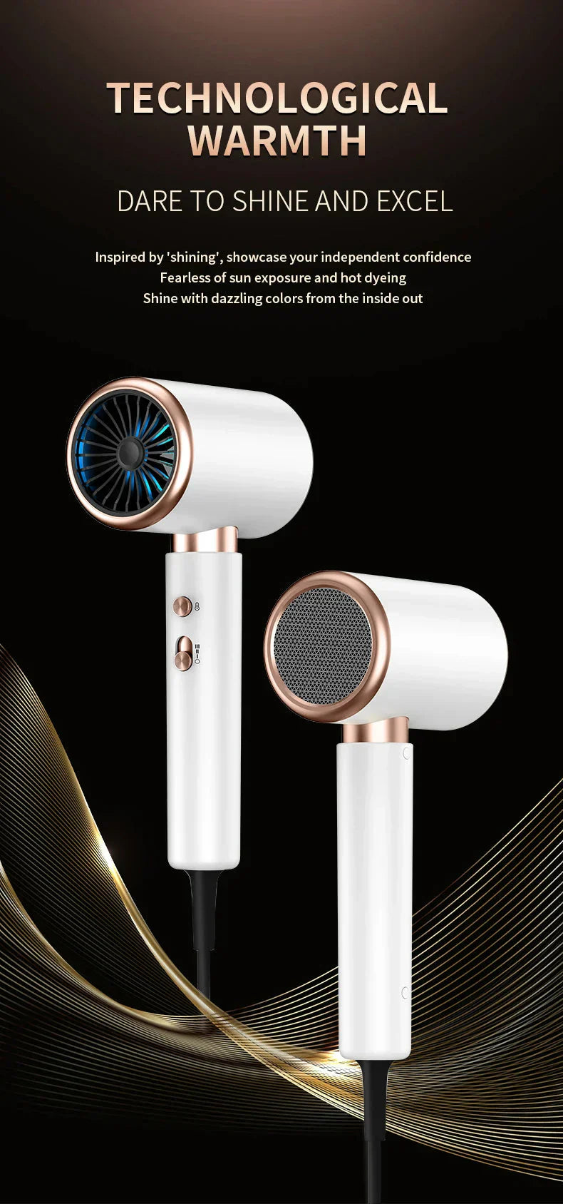 Avelena | BlowLux | Leistungsstarker Haartrockner für glänzendes Haar