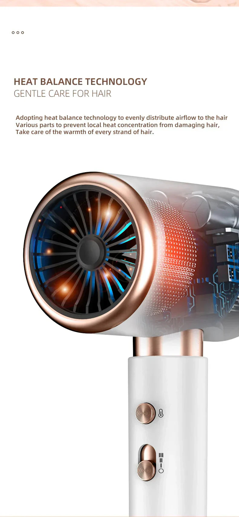 Avelena | BlowLux | Leistungsstarker Haartrockner für glänzendes Haar