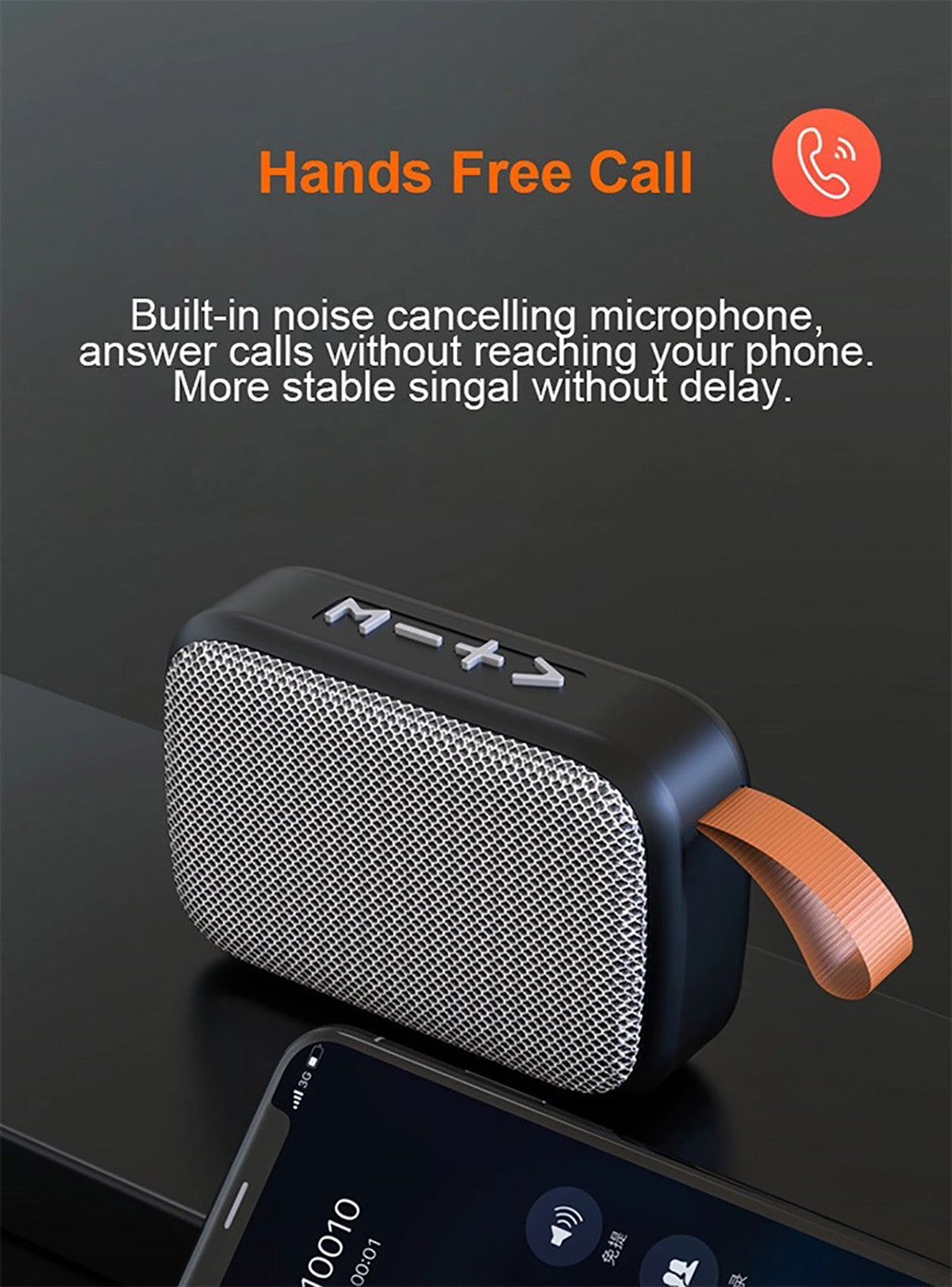 Avelena | Tragbarer Bluetooth Lautsprecher 3D Stereo Musikspieler mit Hifi Sound