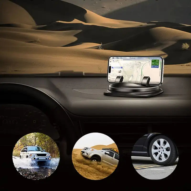 Avelena | 360° rotierende Auto-Handyhalterungen | Telefonhalter verstellbare Armaturenbrett- und Lüftungsbefestigung für Smartphones, ideal für sicheres Fahren und Navigation