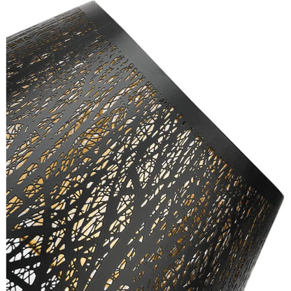 Avelena | Medium Lampenschirm, Barrel-Stofflampenschirm für Tischlampe und Stehlampe, 7x13x7.8 Zoll, naturbelüftetes Leinen, handgefertigt, Spider (weiß)