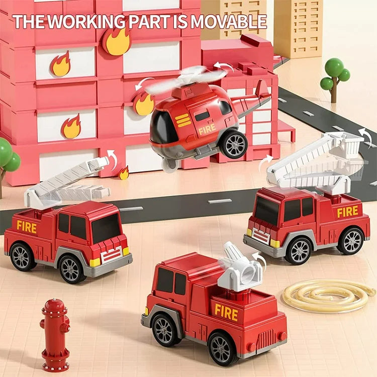 Avelena | Trucks Spielset mit Licht und Sound