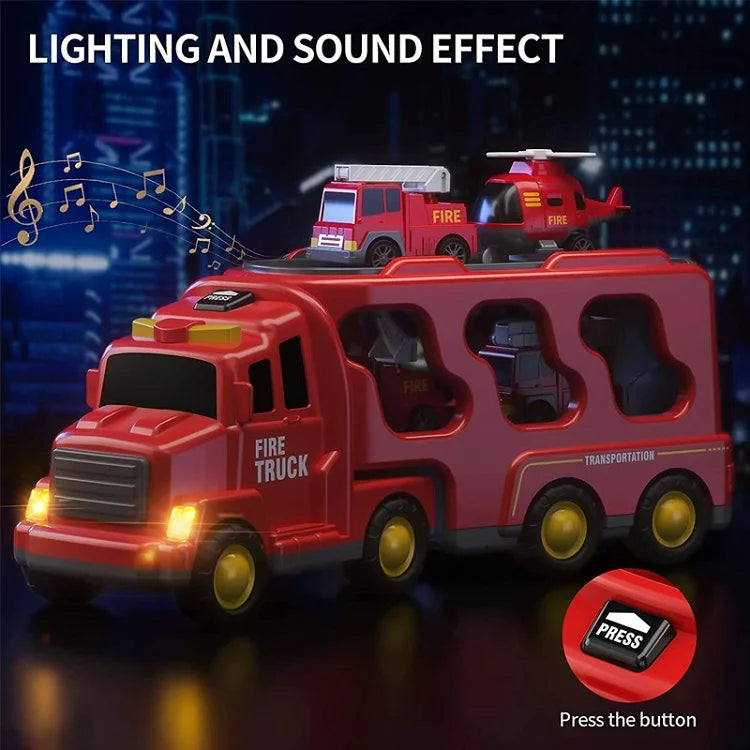 Avelena | Trucks Spielset mit Licht und Sound
