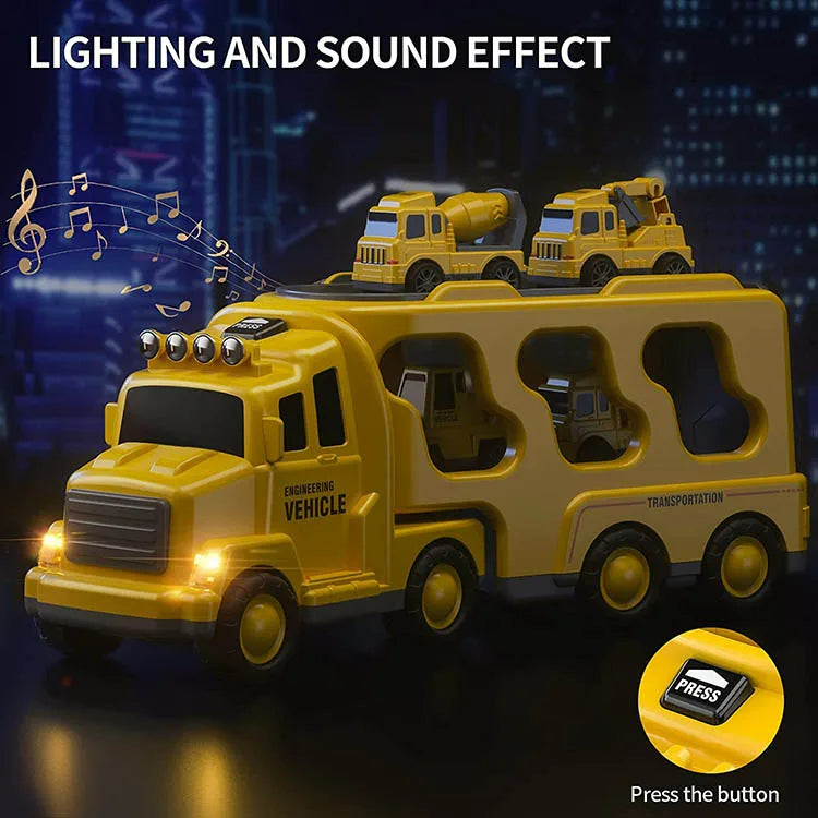 Avelena | Trucks Spielset mit Licht und Sound
