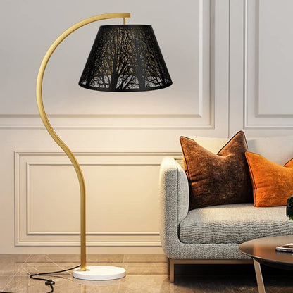 Avelena | Medium Lampenschirm, Barrel-Stofflampenschirm für Tischlampe und Stehlampe, 7x13x7.8 Zoll, naturbelüftetes Leinen, handgefertigt, Spider (weiß)