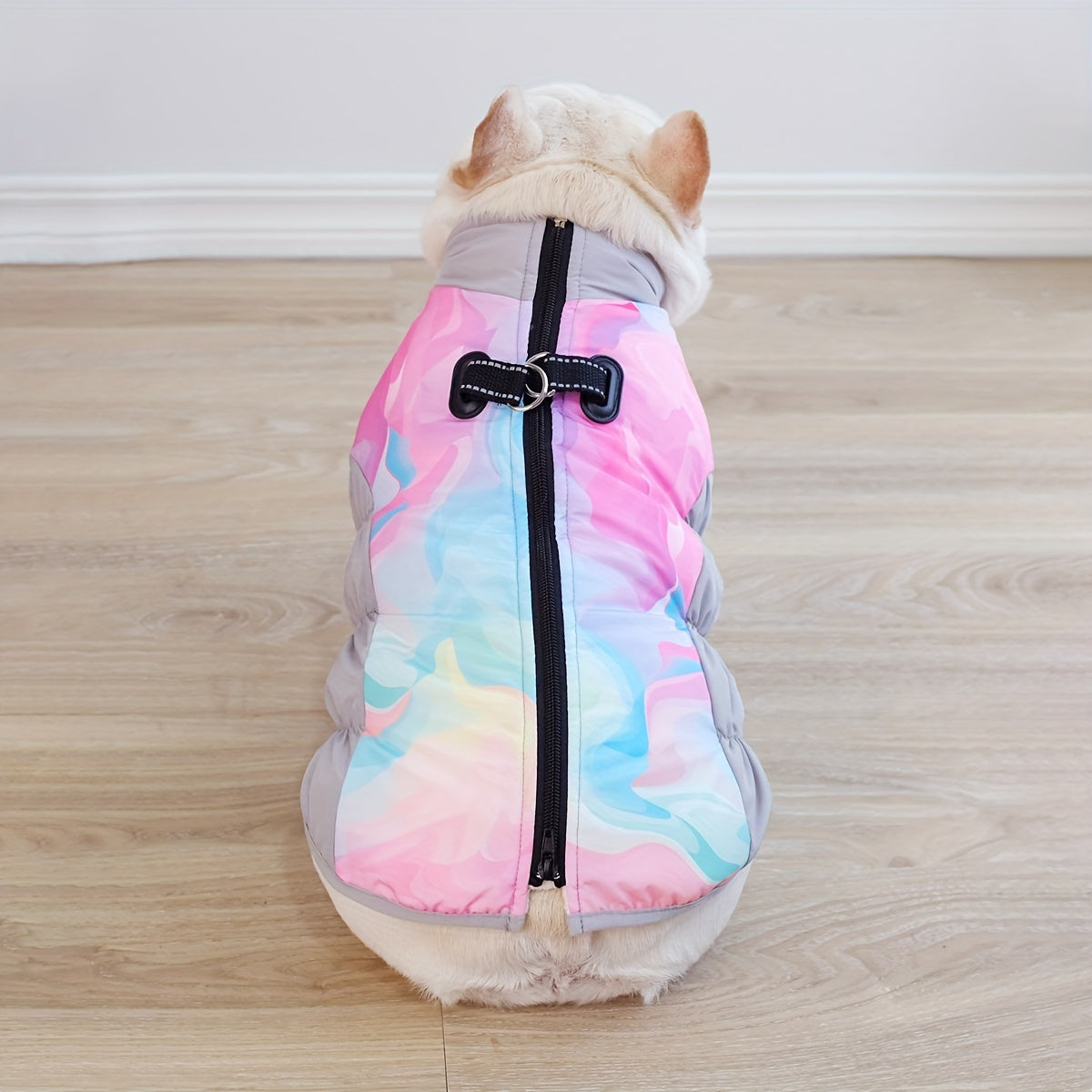 Avelena | Arcticpaw Frenchie Warme Jacke Wasserdicht Winter Gemütliche Jacke Mit Leine Seil