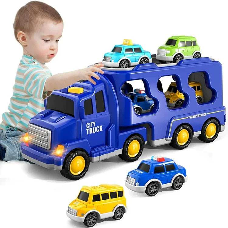 Avelena | Trucks Spielset mit Licht und Sound