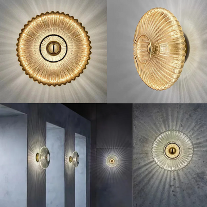 Avelena | NimbusFlux - Glas Wandlampe mit Golvend Licht