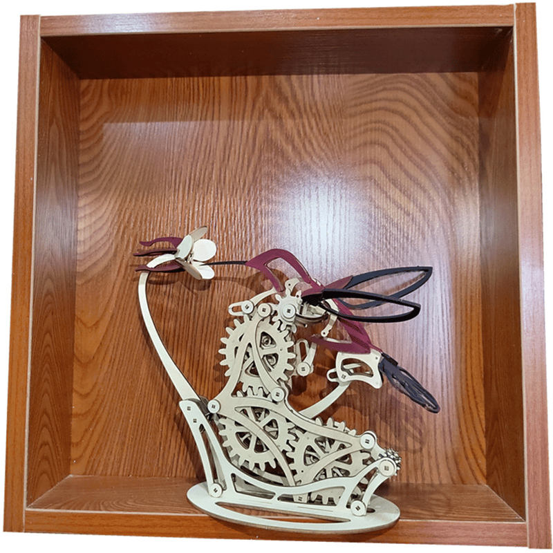 Avelena | 3D Holzmechanisches Kolibri