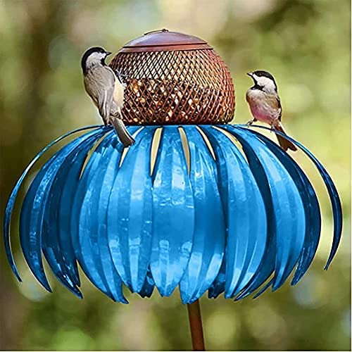 Avelena | Hängendes Metall-Vogelhaus Blumenform Garten Deko