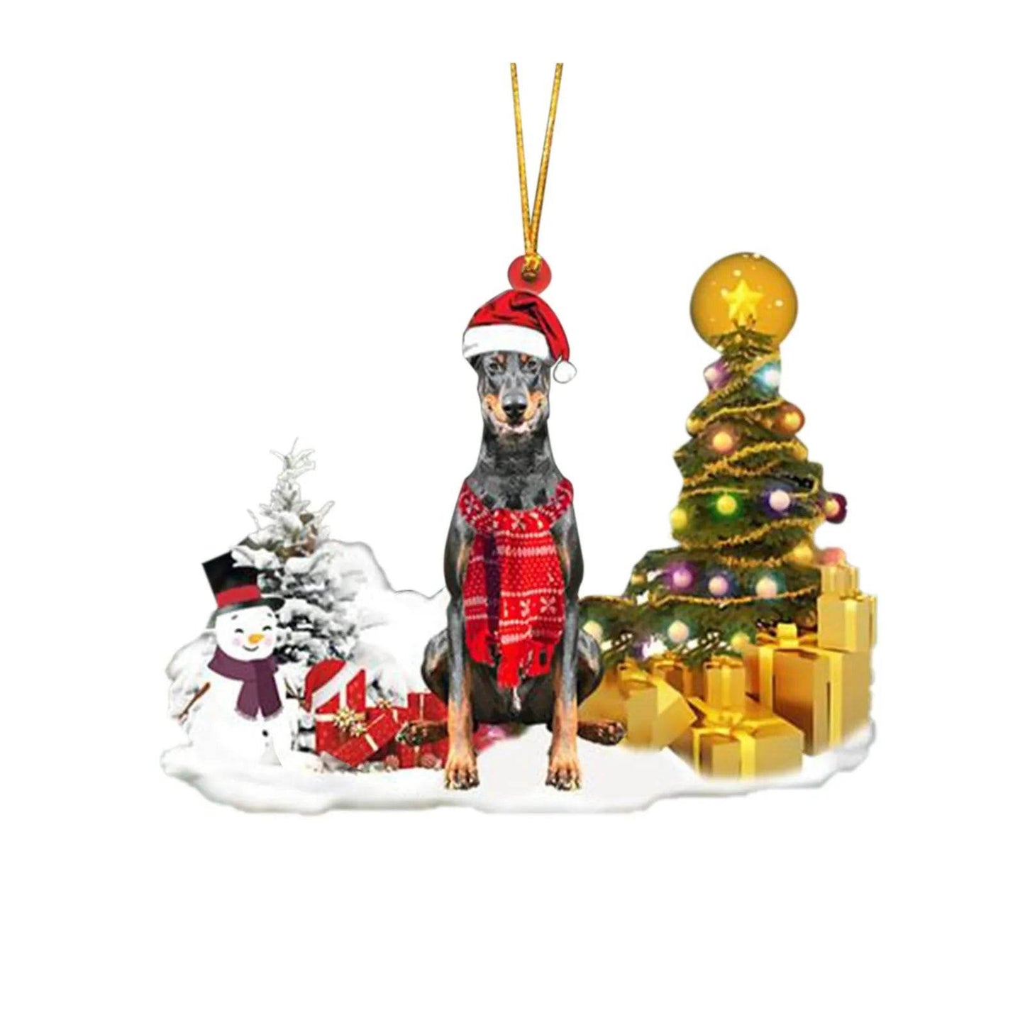 Avelena | Weihnachten Familie Welpen Dekorieren Bäume Mit Lichtern