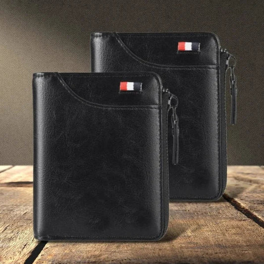 Avelena | ✨Herren multifunktionale RFID-blockierende, wasserdichte und langlebige PU-Leder Geldbörse für Männer