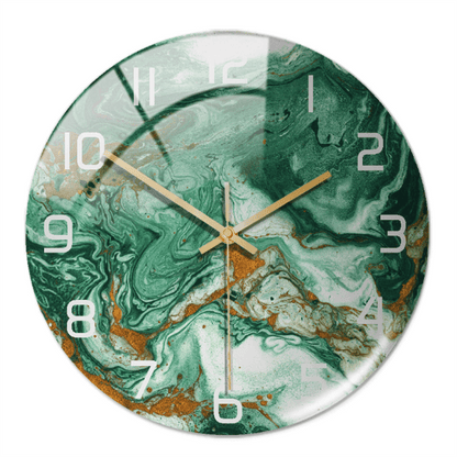 Avelena | Elegante Wanduhr mit Marmor-Optik 30cm