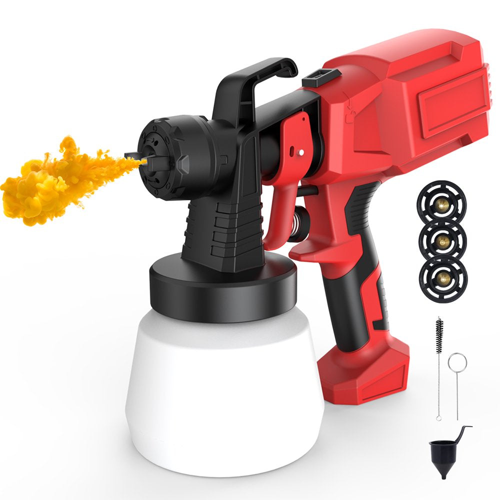Avelena | 600W Farbspritzgerät, 800Ml Elektrisch Ohne Luft Hvlp Spritzpistole Mit 3 Düsen Für Innen / Außen