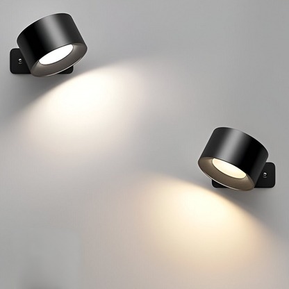 Avelena | Spotlight Kabellose Wandlampe - 360° Rotation, Dimmbar, Wiederaufladbare Wandlicht