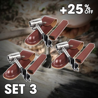 Avelena | Bushcraft Auger – Bushcraft Handbohrer-Schlüssel