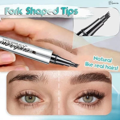 Avelena | 3D wasserdichter Microblading Augenbrauenstift 4 Gabelspitzen-Tattoo-Bleistift