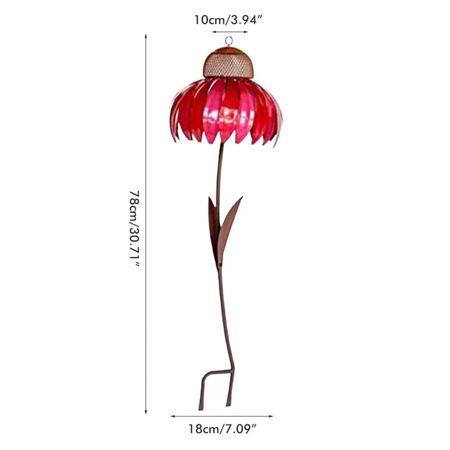 Avelena | Hängendes Metall-Vogelhaus Blumenform Garten Deko