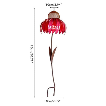 Avelena | Hängendes Metall-Vogelhaus Blumenform Garten Deko