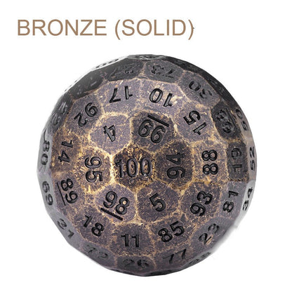 Avelena | 100-seitiger Polyeder-Metallwürfel mit Nummerierung, entworfen für große Partys und mehr Möglichkeiten