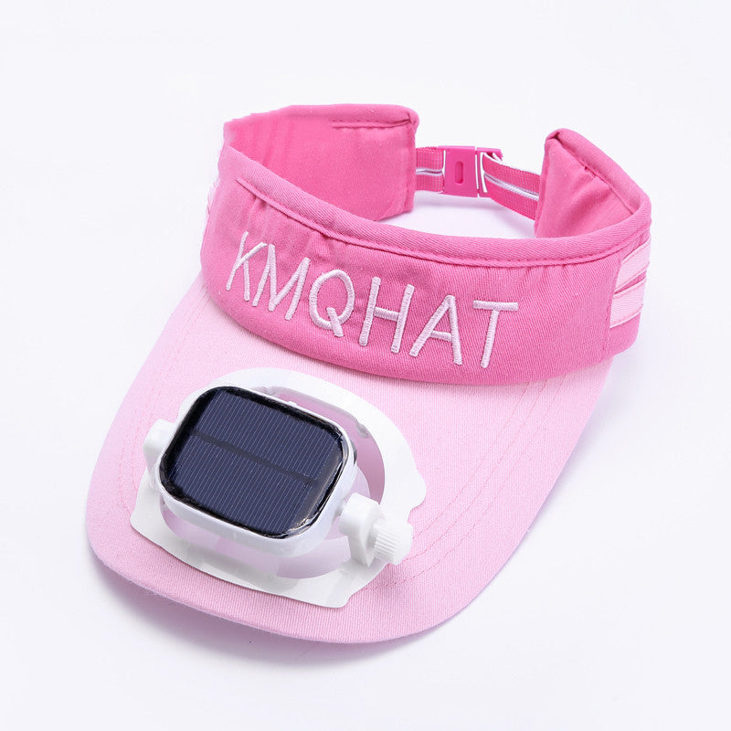 Avelena | Sonnenblendenhut mit solarbetriebenem Ventilator, für Camping, Wandern