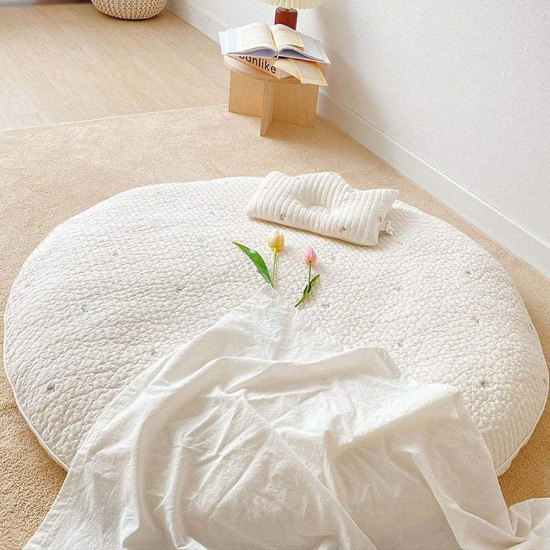 Avelena | Bären-Stickerei Baby Krabbelmatte