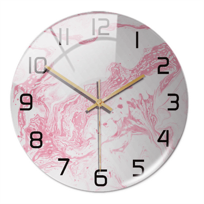 Avelena | Elegante Wanduhr mit Marmor-Optik 30cm
