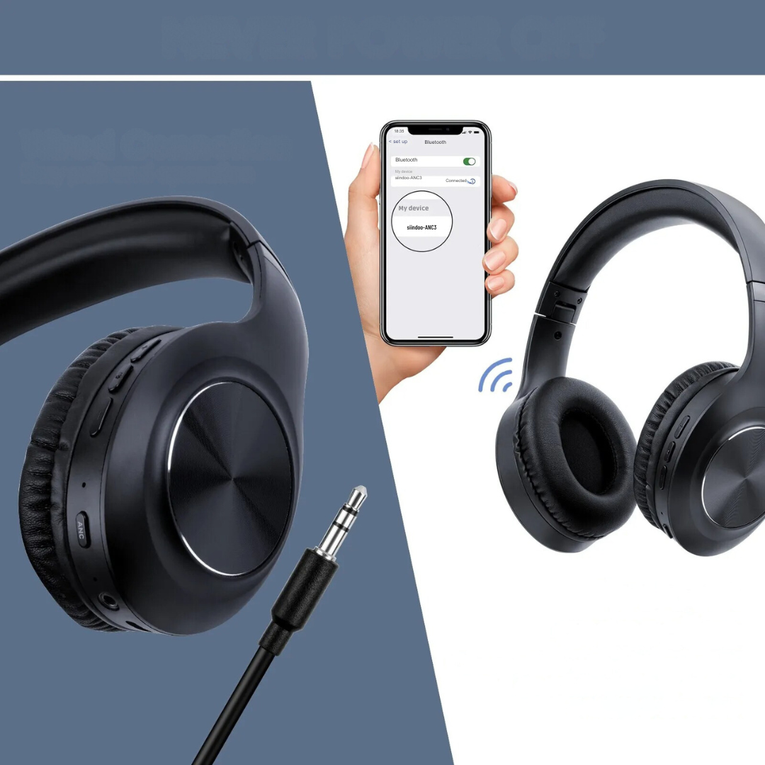Avelena | Zusammenklappbare Over-Ear Bluetooth Kopfhörer