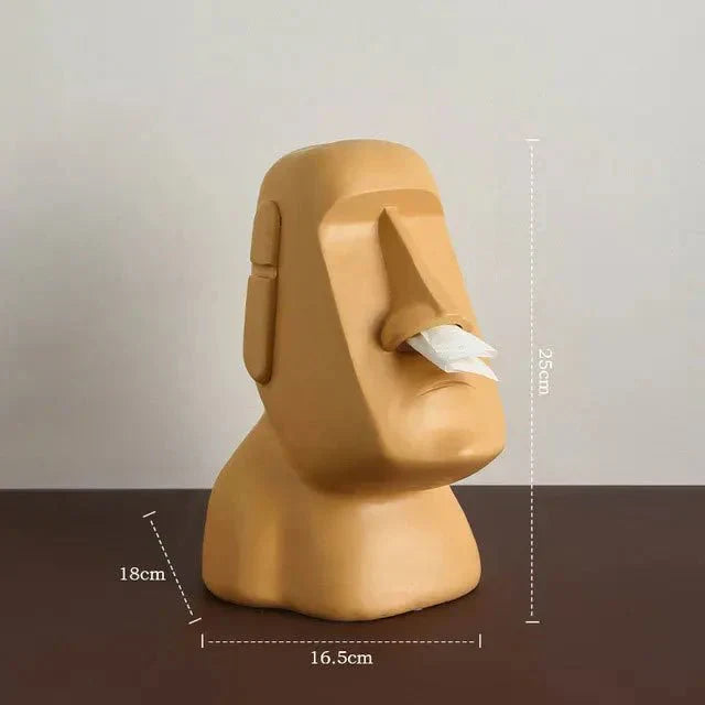 Avelena | Taschentuchbox im Osterinsel-Statuen-Design
