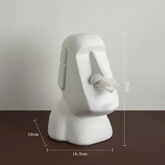 Avelena | Taschentuchbox im Osterinsel-Statuen-Design