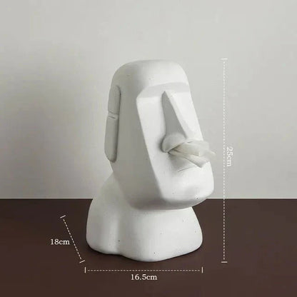 Avelena | Taschentuchbox im Osterinsel-Statuen-Design