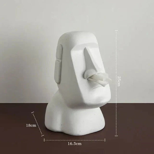 Avelena | Taschentuchbox im Osterinsel-Statuen-Design
