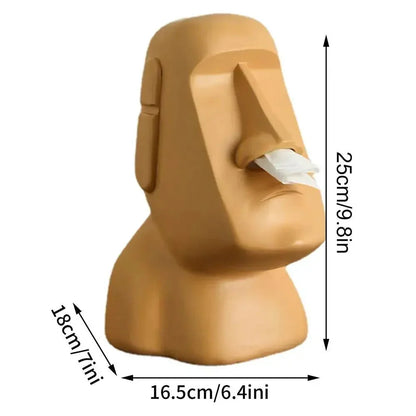 Avelena | Taschentuchbox im Osterinsel-Statuen-Design