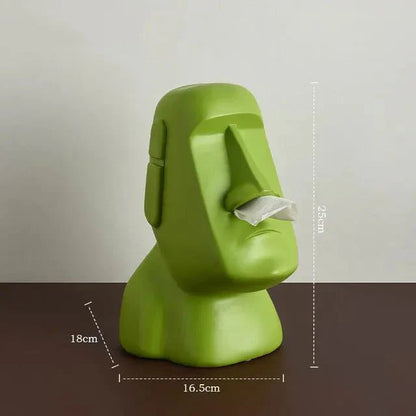 Avelena | Taschentuchbox im Osterinsel-Statuen-Design
