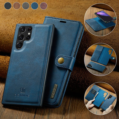 Avelena | 2 in 1 abnehmbare Flip-Ledertasche für Samsung Galaxy