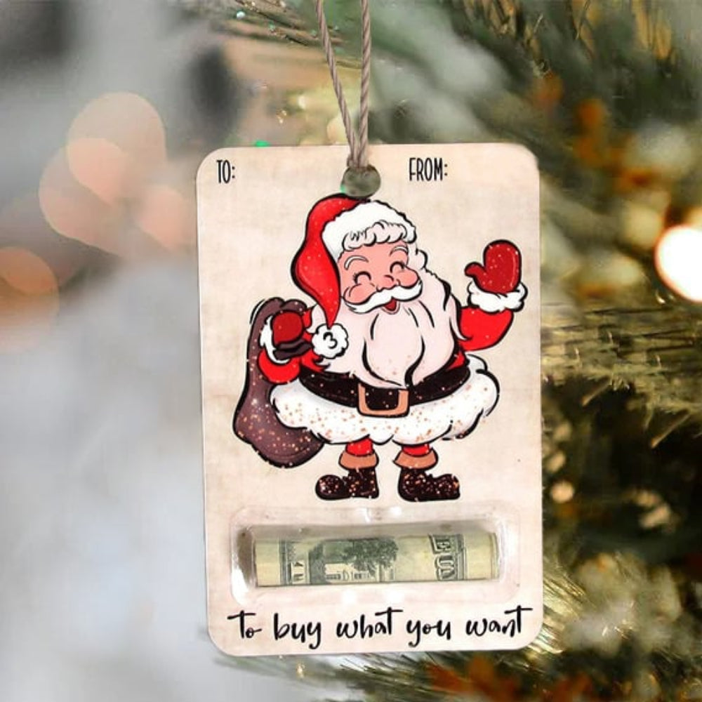 Avelena | Christmas Wooden Money Holder Ornament