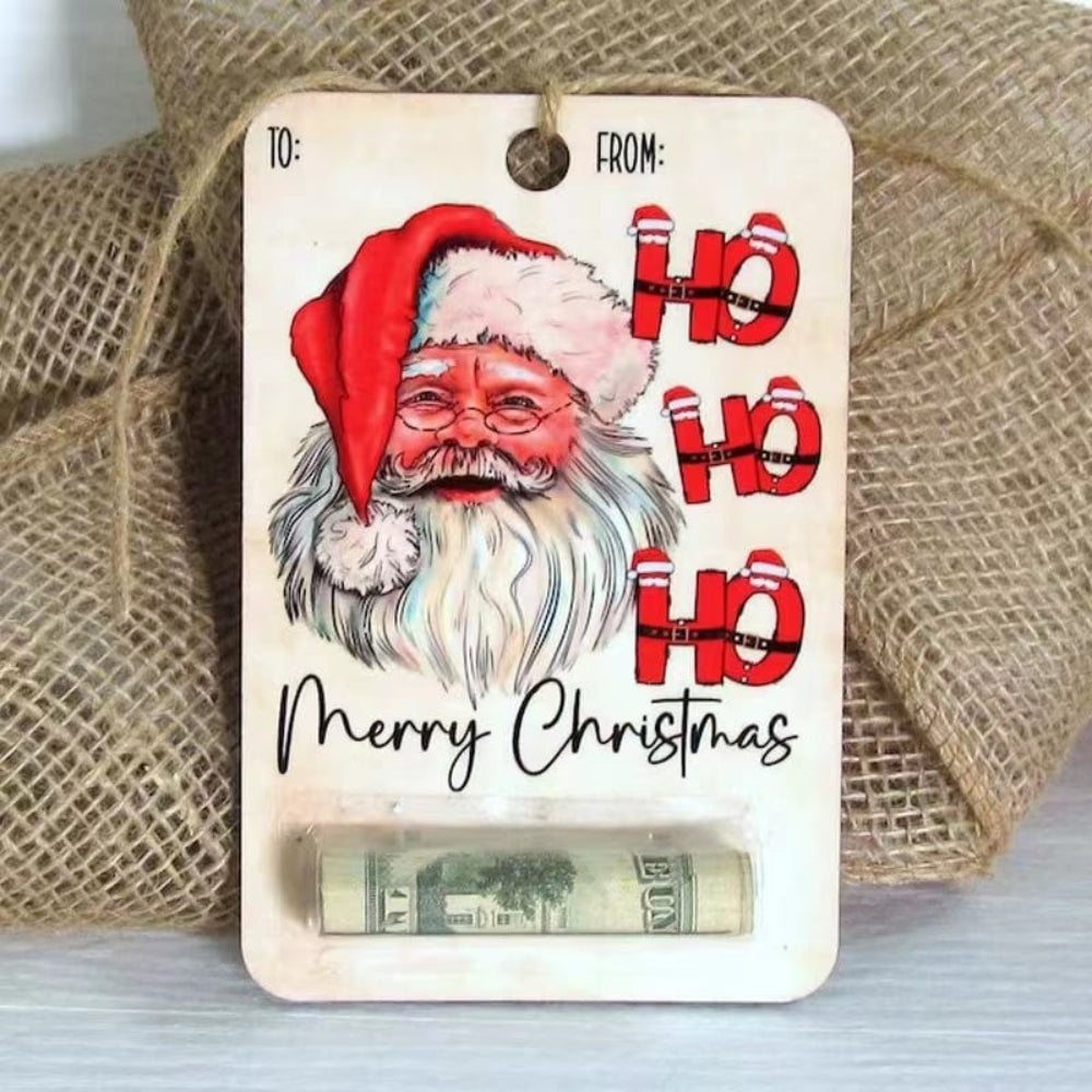 Avelena | Christmas Wooden Money Holder Ornament