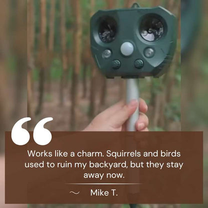 Avelena | EcoSonic Guard – Ultraschall-Tiervertreiber für den Außenbereich