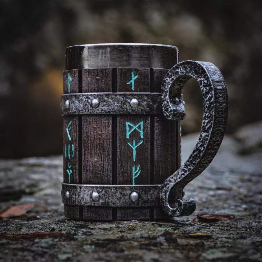 Avelena | Viking Fasskrug (Groß: 550ml)